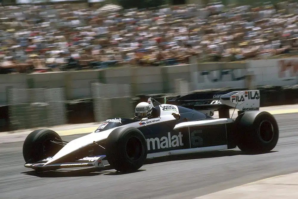 MsportXtra's tweet photo. #F1 #OnThisDay, October 15th 1983. From 3rd on the grid, Riccardo Patrese won the #SouthAfricanGP at @Kyalami_Circuit . From 9th, Andrea de Cesaris took 2nd while Nelson Piquet finished 3rd, which was enough to take the world championship. https://t.co/fHpd5pllCf #MsportXtra https://t.co/EUMGl4Zj8b