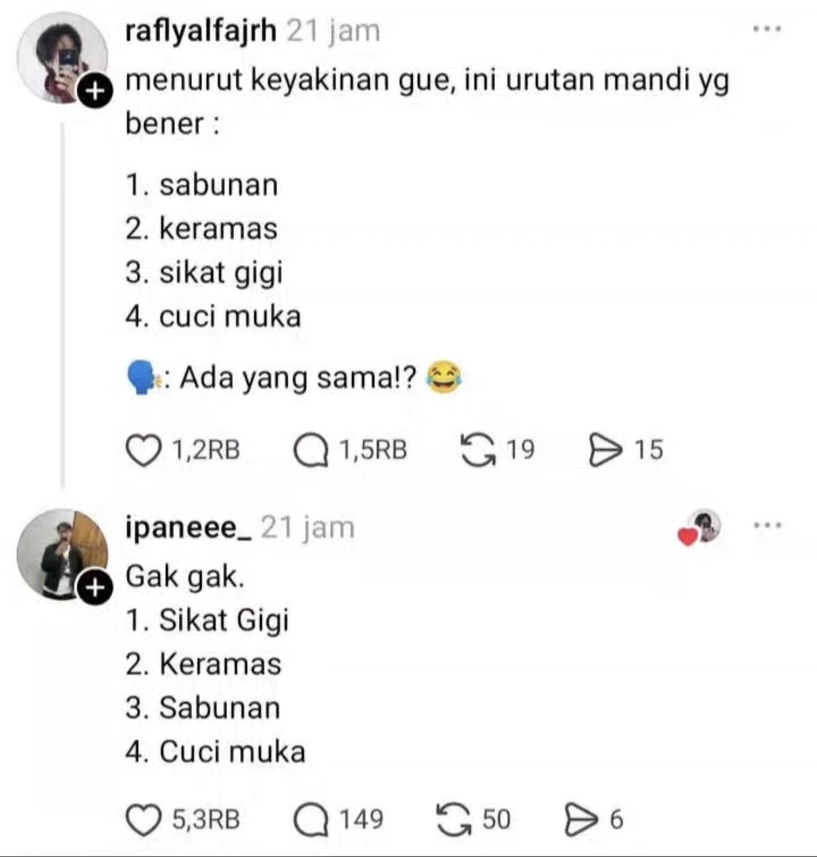 recehtapisayng's tweet photo. Yg penting badan basah😂 https://t.co/C0dJdg1Zzu
