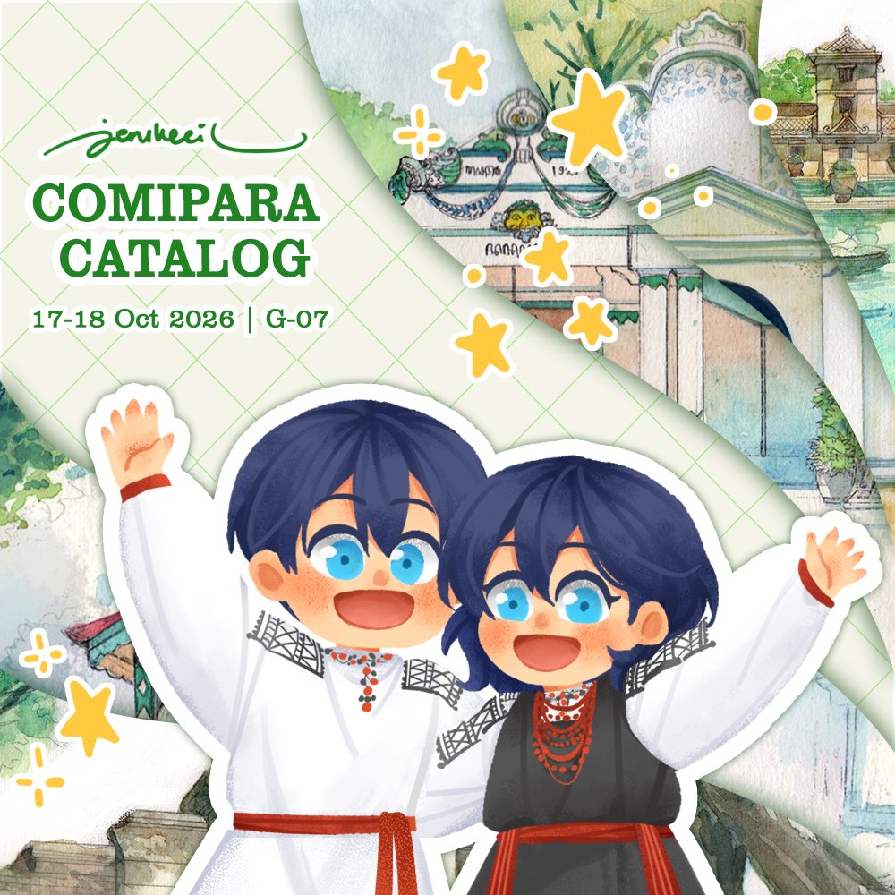 jerukecil_'s tweet photo. jerukecil Comipara Catalog ⭐🎉

📅 17-18 oct 2026 (both days)
📌 Booth G-07 "Sarjana Sihir"
🌠 original, Stray Kids (skzoo)

#comipara #comipara7 https://t.co/ikN2IuWGjh