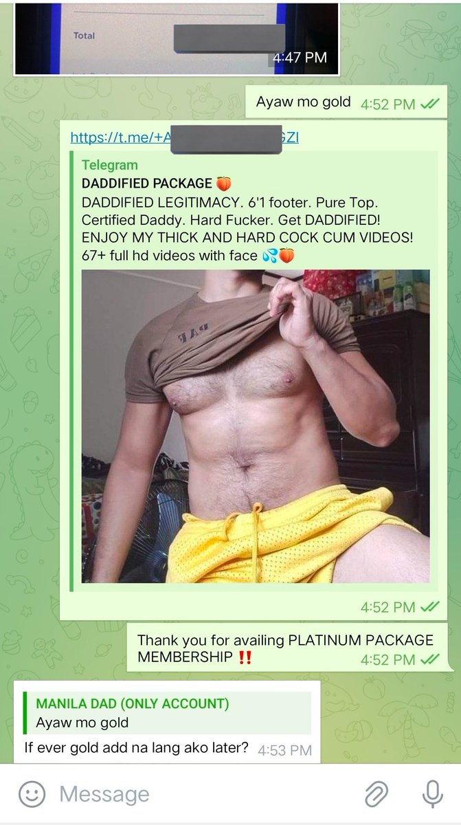 YourManila5w's tweet photo. PLATINUM PACKAGE MEMBERSHIP 

Get DADDIFIED! https://t.co/VUjue1BcpH