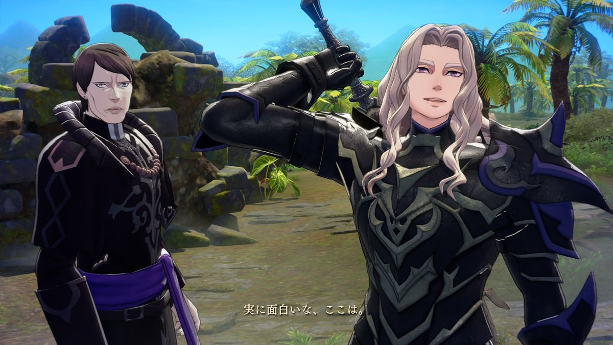 FukuromanGame's tweet photo. 万紫千紅、カイ編第一部クリアして、ディートリヒ編に入りました！
ここまでで50時間くらいかかってる上にちょうどDLCの発表があり、今年いっぱいはダグザで過ごすことになりそうです！
この重厚なストーリーがどう繋がっていくのか楽しみ！ https://t.co/GTA0NSORVn