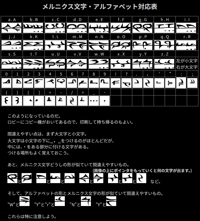 magawo1124's tweet photo. メルニクス語が話題になってますねえ

昔運営してたサイト、Talesing Swanにあったメルニクス語大学のアーカイブが見つかったので、せっかくなので公開します。

スマホどころかガラケーも怪しい2000年前半、高校生だった頃に作ったのでお手柔らかに…

https://t.co/vp703cFmIn

#TOER #エターニア https://t.co/uFlellHxLZ