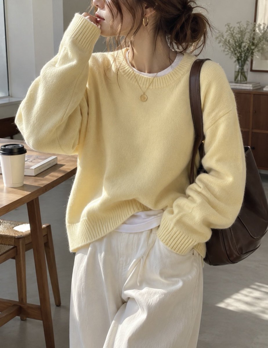 rin_no_select's tweet photo. 秋に着るバターイエロー、可愛すぎない？🥹💛
ブラウン・白・デニム合わせなら大人っぽくまとまるし、真似しやすい🍂 https://t.co/CVnCGSpWsY