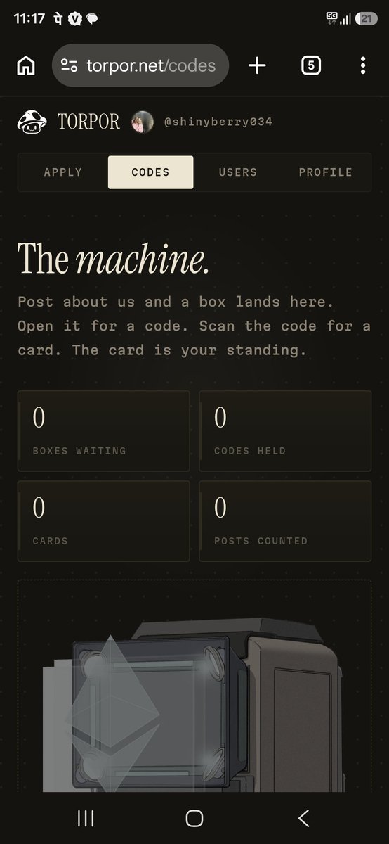 shinyberry034's tweet photo. The machine is empty @torpornet

0 boxes.
0 codes.
0 cards.
0 posts counted.

So let’s find out who’s actually early.

Reply with your X handle. I’ll check the board.

Join: https://t.co/vPbEx90wu6 https://t.co/AEtavxRuco