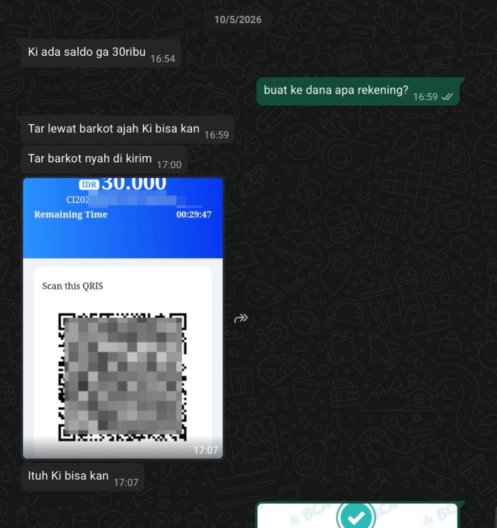 pyralis27's tweet photo. OALAH ASW TENAN ternyata QR begini tuh buat judol???!!

kemarin diminta sodara buat transfer (emang suka minta tolong buat tf-in ke anaknya), tapi tumben kemaren minta scan QR. 
gue posthink aja mungkin buat bayar e-commerce kali ya idk

TERNYATA BUAT JUDOL ANJEEENGGG 👎👎👎 https://t.co/Tgdbg9i1Gq