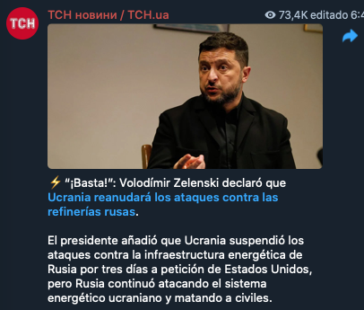 FONSEJ1's tweet photo. Buenos días.

El día de la infamia tendrá sus consecuencias.

Todo esto ha sido una pérdida de nervios de Putin que ha obligado a Trump a tomar medidas desesperadas lo que le ha dejado expuesto a él y a sus acólitos y clientes.

Trump se ha quitado la careta y ha mostrado, sin lugar a dudas, lo que es; un agente del Kremlin.

Están equivocados los que creen que la vieja y débil Europa no tiene cartas, los mismos que creían que Ucrania tampoco las tenía, os las voy a mostrar:

Según el informa Letta se calcula que aproximadamente 300.000 millones de euros en ahorros e inversiones salen de la UE cada año hacia Wall Street y otros mercados estadounidenses.

Teniendo en cuanta la participación de empresas, corporaciones, participaciones masivas, filiales, y depósitos interfinancieros, la Inversión Extranjera Directa (IED) en EEUU llega, aproximadamente, hasta los 6 billones (europeos) de $, 5,5 billones de €.

Cerca del 44% de los activos de los fondos de inversión europeos está expuesto a activos cotizados en EEUU, esto no es IED,  es el caso, por poner un ejemplo, de un fondo indexado al S&P 500.

Si retiramos todo esto alguien lo va a pasar muy mal, y hemos tomado nota.

Ucrania reclama haber causado, tan sólo ayer, 1.880 muertos y heridos graves al invasor. Según Magyar hemos de añadir un 20% a esa cifra. 
Según Sirskiy -que algo sabe también- Rusia lleva 11 veces más muertos, 6 veces más bajas definitivas que Ucrania.

Según el Financial Times Zelenski ha advertido de que volverá a atacar las refinerías.

Lo que haga Ucrania yo lo respetaré, esté o no de acuerdo, bastante he hecho por todos nosotros, pero creo que seguirá la lucha y esto traerá la ruina al Kremlin.

Os muestro gráfico (de @evgen1232007 ) con el precio del galón de diesel en el puerto de Nueva York, cada vez más alto pese al acuerdo con la Infame Federación Rusa. Todo mentira, quedan 19 días para las elecciones, creo que habrá más disparates.

Quiero agradecer a @JAVIERF96293997 que haya escrito por mí siguiendo el dictado de mi conciencia durante el retiro forzoso al que me sometió el dueño de X.