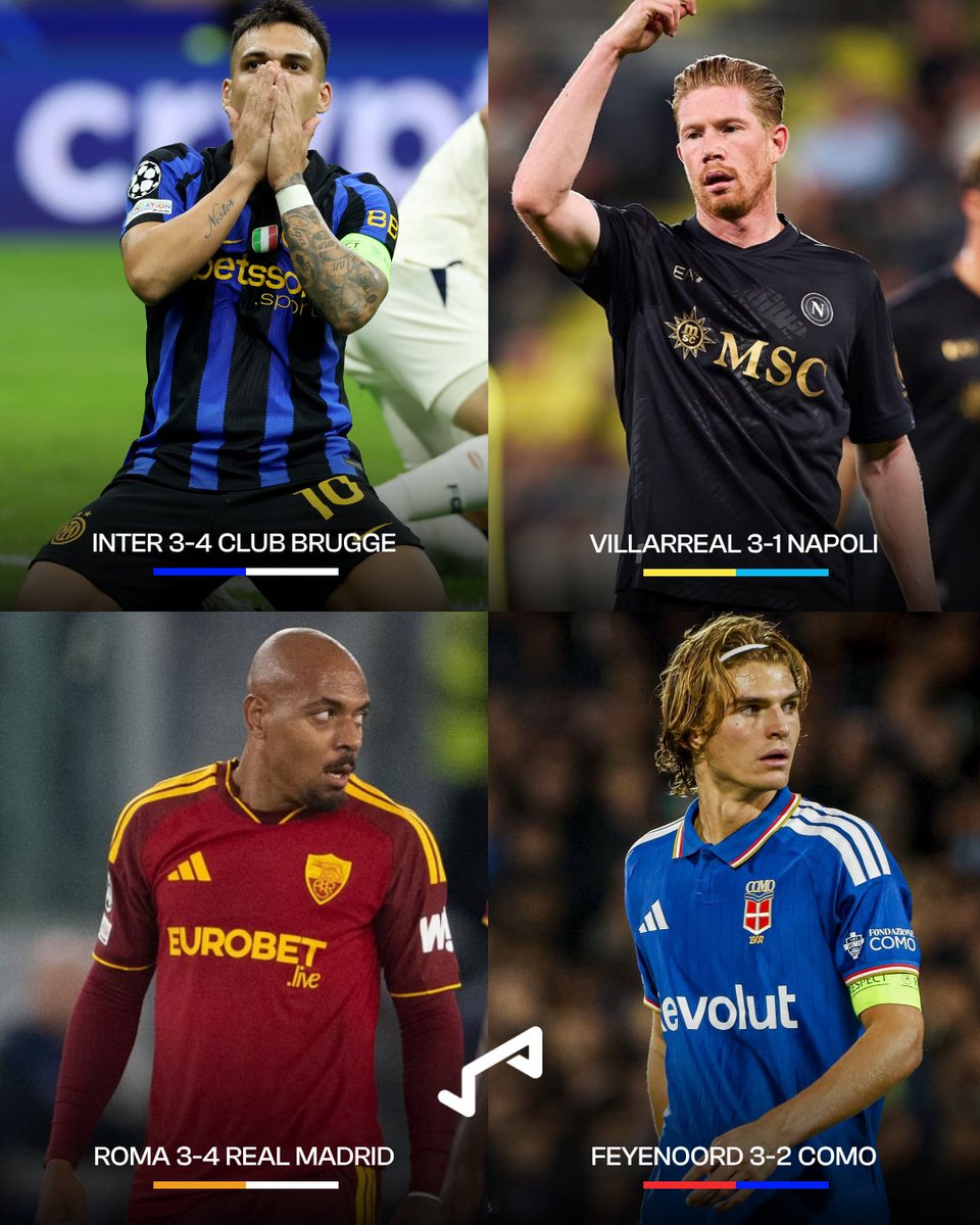 goal's tweet photo. Italian nightmare! 🇮🇹

Across Matchday 2 of the Champions League, every single Serie A side has suffered defeat 📉 https://t.co/aLv1YdtPb9