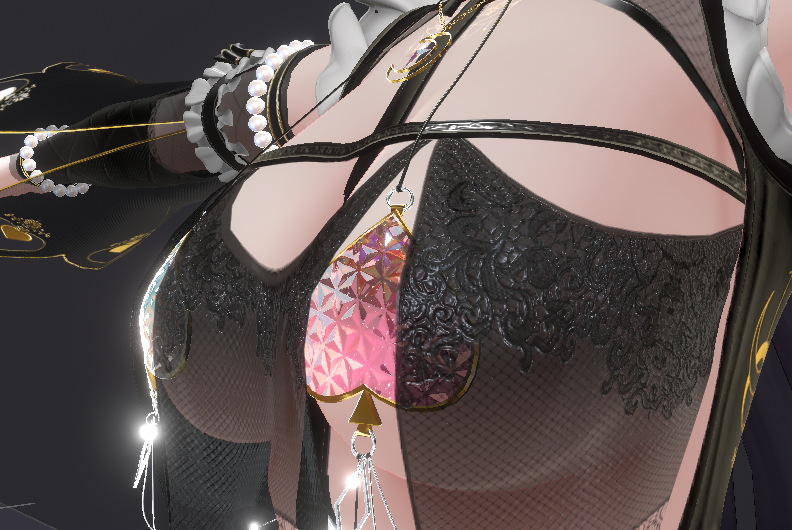 YaokisubDesign's tweet photo. 2026/10/15
Dazzling Witch 璀璨魔女
Kuroki v1.11 Fix the clipping when Breast small and Breast Inner are used at the same time. (Also nipple on) https://t.co/SSam737oZ2