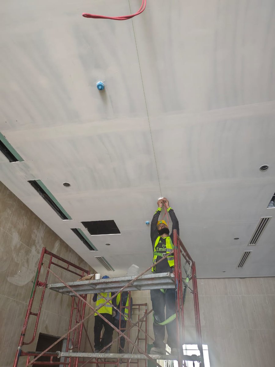 GTS_co's tweet photo. Progress Update | Al Othaim Circle – Al Khobar (Project 285)
Our MEP teams are moving ahead at Al Othaim Circle, Al Khobar, with work running across several trades on site.

Recent site activities:

🔥 Fire protection: fire fighting pump termination &amp; smoke detector installation https://t.co/m85HW505T6
