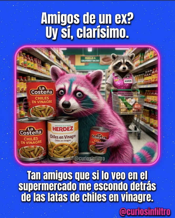 CurioSinFiltro's tweet photo. Amigos de un ex? Uy sí, clarísimo…

#AmigosDelEx #ChilesEnVinagre #SuperDrama #HumorLatino #CurioSinFiltro #MemesMexicanos https://t.co/0Pso6MibTU