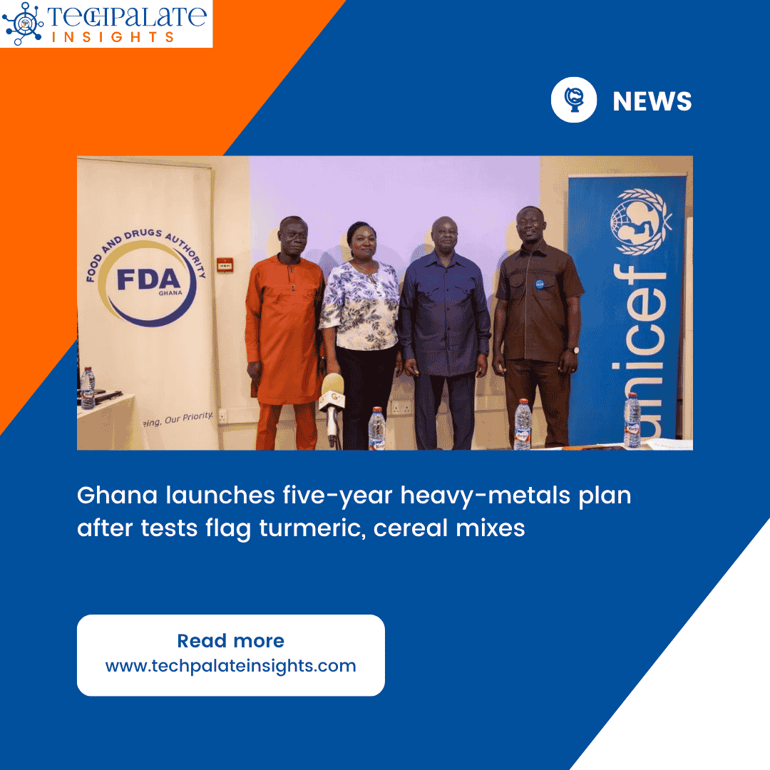 techpalate's tweet photo. The 2026–2030 strategy promises stronger surveillance, laboratory capacity, and enforcement after a nationwide assessment identified lead and cadmium failures in selected food and consumer products.

https://t.co/YUM68bHkdl

#heavymetals #lead #cadmium #ghana #fdaghana https://t.co/ueO81W6LGm