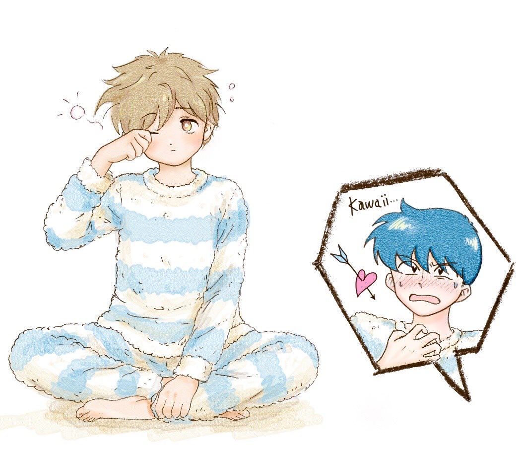 5dokmz's tweet photo. 寝起きのカワイイ広瀬くんと、
おそろいのモコモコパジャマの2人🐙🦀 https://t.co/8QJJH4kh1W