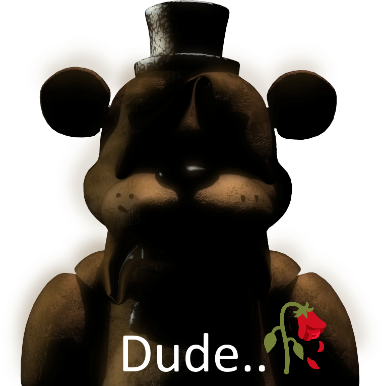 vowakoart's tweet photo. My brother and I are having the time of our lives with this Golden Freddy PNG from FNAF 2 https://t.co/GLUVAIqaLn