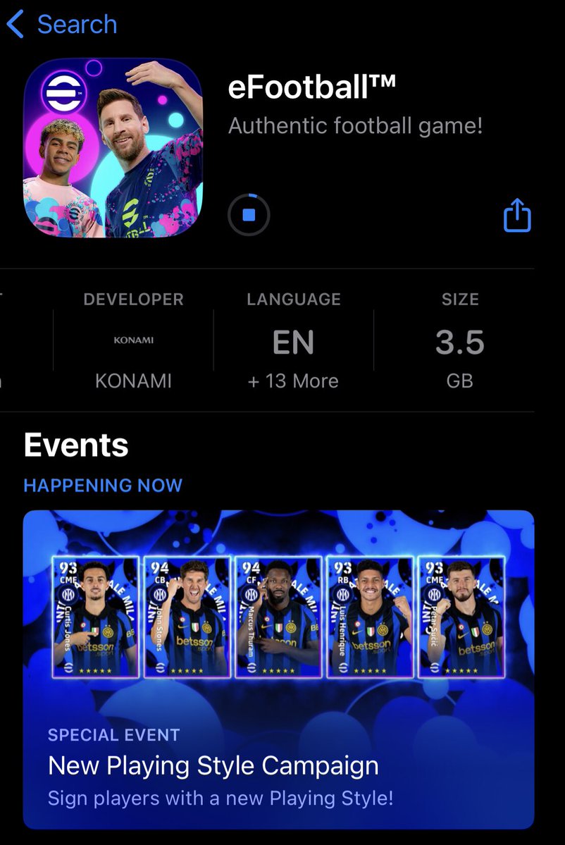 eFootballPro72's tweet photo. 🚨Update Available for Android and IOS 
App Size :3.3GB  for iOS  

#eFootball #イーフト
#eFootball2027 #eFootballMobile #eFootballUpdate https://t.co/y7G02XiP6V