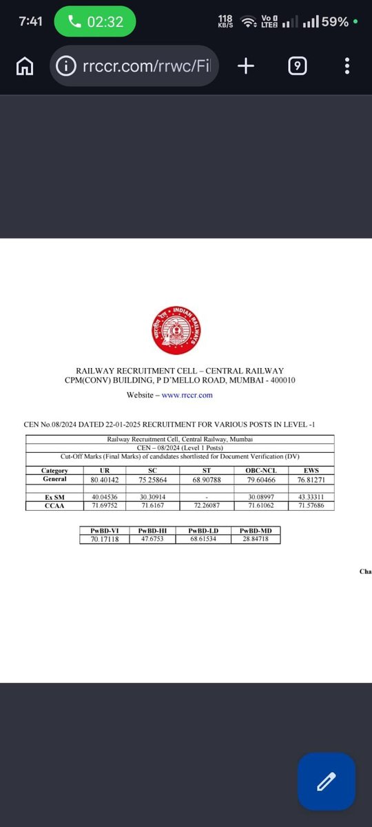 NISHANT77922931's tweet photo. Release Cen 08/2024 RRB Group D #CCAA_score_card 

@RailMinIndia @CPRONCR @wc_railway @Central_Railway 
Stop fraudent 
@AIRAAAOFFICIAL
@nerailwaygkp
@SCRailwayIndia @BhopalDivision 
@drmsbc @drmjabalpur https://t.co/ig3Vyjnvtd