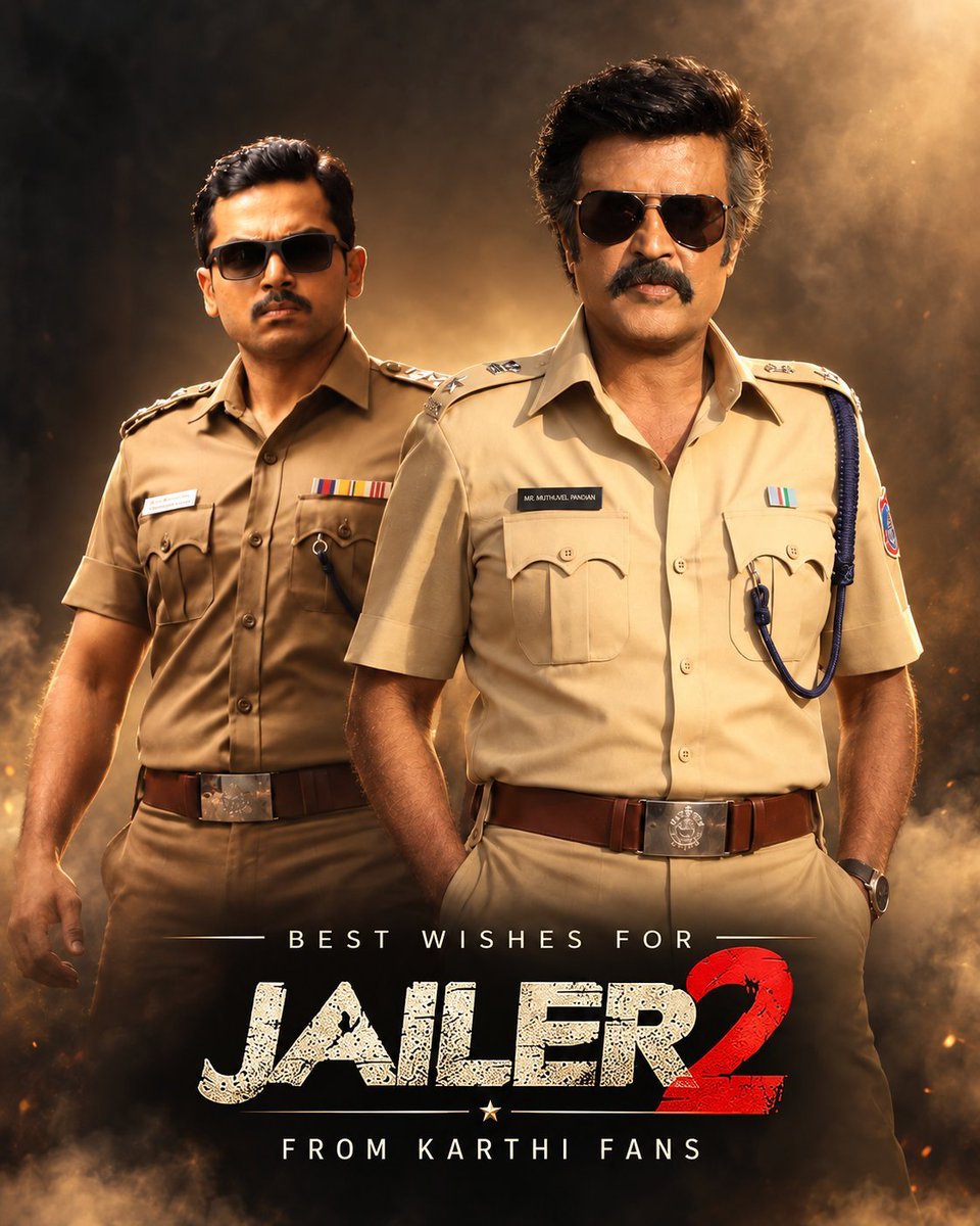 Santhosh_AIKFC's tweet photo. #Jailer2 is off to a thunderous start with terrific reviews &amp; bookings going through the roof🧨💥

May this be the film that shatters every barrier &amp; brings Kollywood its long awaited glory.

Best wishes from @Karthi_Offl Anna fans❤️ #karthi https://t.co/EfzjVnenuJ