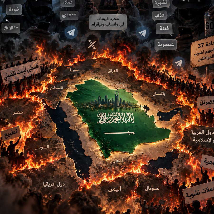 AboDantee's tweet photo. كيف شوهوا الميكافيليين سمعة السعودية وجيشوا كل المحيط العربي والاسلامي ضدها بسياسة الارض المحروقة ..

انا مؤمن ان اكبر مجزرة سواها الذباب الالكتروني مهي تشويه سمعة فلان ولا علنتان من المغردين، وانما بتدمير سمعة السعودية على مستوى العالم العربي والاسلامي كله وهالشي نشوف نتايجه اليوم وكل يوم ..

السوشل ميديا هي المصدر الاول للمعرفة بمجتمعاتنا العربية المحافظة لأن الآراء بالواقع مفلترة والواحد ما يثق الا بالي يقراه اونلاين، ويوم يدخل العربي هنا ويلقى قروبات دعم كلهم حاطين صور لولاة الامر يظن ان هالقروبات هم الرأي الحكومي الموجه ويظن انهم الرأي العام السعودي كذلك 

بينما واقعا هم مجرد سرابيت يجمعهم قروبات في تيلقرام او واتساب وهم غالبا عبارة عن قطيع من الحمقة، ومرياع ..

المرياع غالبا يكون باسم مرموق ومن ثم هم يظنون ان وراه مصلحة او وصول او حظوة او وظيفة، مع ان هالمرياع تلقاه مديون ومطفر وحالته حاله ولا قدر يسنع حتى نفسه

ما يفهم العربي والمسلم ان الافراد السعوديين اللي يمثلون انفسهم هم اللي تلقى حساباتهم اما نقاش او اخبار وسياسة او كورة او افلام او العاب او علوم الخ، هو يظن ان السعودية هي هالحسابات اللي لا عقل ولا اخلاق ولا فهم

الذباب الالكتروني يستغل الخوارزميات بالتفاعل المنسق، فيطغى تفاعل قروباتهم على حضور السعوديين الحقيقيين ومن ثم يصير السمة السائدة في التايملاين السعةدي هي القذف والسب والكراهية وتشويه السمعة والعنصرية وما شابه

تماما زي ما يسوي ذباب الامارات بس الفرق ان ذباب الامارات مركز علينا وذبابنا مركز على كل العالم العربي والاسلامي ومبدعين بارتكاب المجازر وممارسة سياسة الارض المحروقة بحيث ما يبقى ولا واحد بصفنا ..

عرب الشمال، مصر، قطر، فلطسين مهي قضيتي، الامارات، عمان، البحرين لين تلقى السعودية مكروهة من الجميع ..
ومن هوان الدنيا على الله ان بعض هالقروبات يقودهم ناس ليسوا سعوديين اصلا !

ما ننسى يوم صنعوا راي عام ان السعودية ضد فلسطين وان فلسطين ليست قضيتي وانا بنتحالف مع اسرائيل، ثم السعودية عاقبت قناة MBC وقالت بوضوح انها تدعم حل الدولتين ووقفت مع غزة وقفها ما وقفها اي دولة عربية ثاني، لكن العقل الجمعي العربي للاسف يصدق ان ذولا موجهين 

من الغريب ايضا ان هالدشير يشوهون سمعة المؤثرين السعوديين كذلك ويحاربونهم وياما وصفوا ناس كثيرين بالمعارضية وانا منهم، وكانهم يبونك توصل مرحلة انك تشعر بأن الحكومة رسميا صنفتك بانك معارض ثم تخربها وفعلا تعارض الدولة 

مستعد أحلف إنان هالشي مهو صدفة وان كثير منهم يتعمدون دفع الناس للمعارضة، بالذات الاقوياء في صنع الرأي العام، لكن وش الغرض؟ ما ادري، يمكن بينهم خونة ولهم اهداف مريبة

أتمنى وزارة الاعلام ان تلتفت للذباب الالكتروني، وان تعاقبهم على قذفهم وتكفيرهم وتخوينهم زي ما تعاقب اي واحد طالع بفيديو يرقص او يطقطق او يقول كل كلمة وصخة، ترى ذولا اذاهم اكبر وضررهم ما تتخيلون حجمه، خاصة اصحاب المادة 37 السرابيت