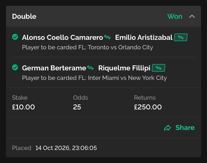 average_joebets's tweet photo. Overnight winner 👌🏻✅💷 needed after yesterdays UCL games https://t.co/aSSdgjG4Vx