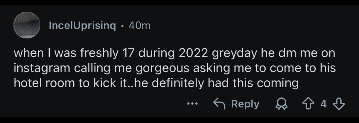 Anoncfvx's tweet photo. mind you, i’ve seen close to 20 comments similar to the first one. the second one just shows how weird he is lol. all this is alleged ofc😀 https://t.co/w0aXdfbcN2