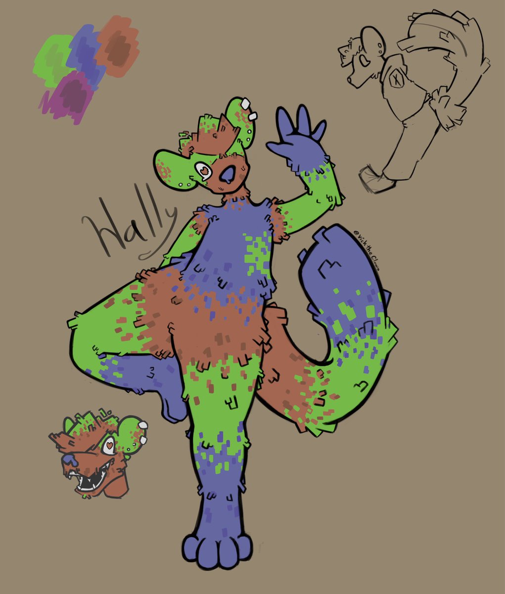 VockTheClown's tweet photo. @moonl1gh8 Here is Hally I should draw them more but the color takes longer then you think https://t.co/g8HEbkC3PS