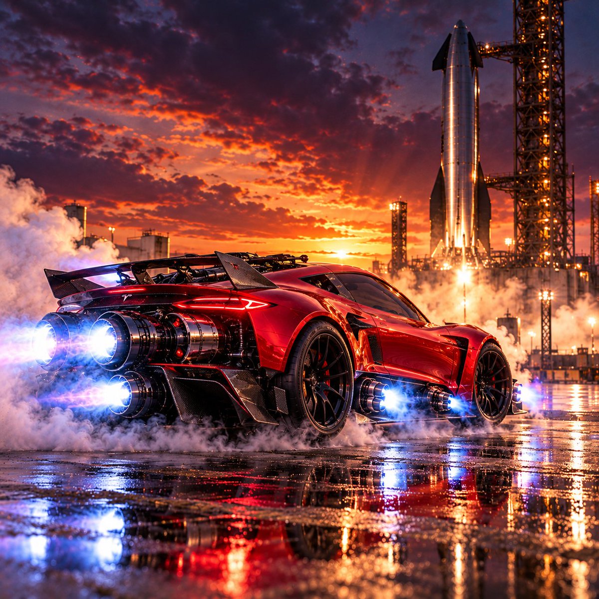 FTRonPUMP's tweet photo. Only Elon Musk could look at one of the fastest cars ever designed and think:

"You know what this needs? Rocket thrusters."

Tesla × SpaceX might be the most ridiculous engineering crossover we've ever seen.

And we're absolutely here for it.

solana:DFMt2FyLpB6ekPNAzVErLXgpSnJ9CRf1VnxBAkTLpump