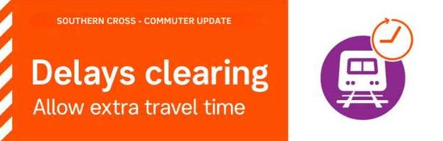 VLine's tweet photo. Services have resumed following an earlier police operation at Sunshine with delayed up to 30 minutes.
We are sorry for the delay to your journey. 
More information at https://t.co/AnE4rlNwuC https://t.co/QXnCEknWn4