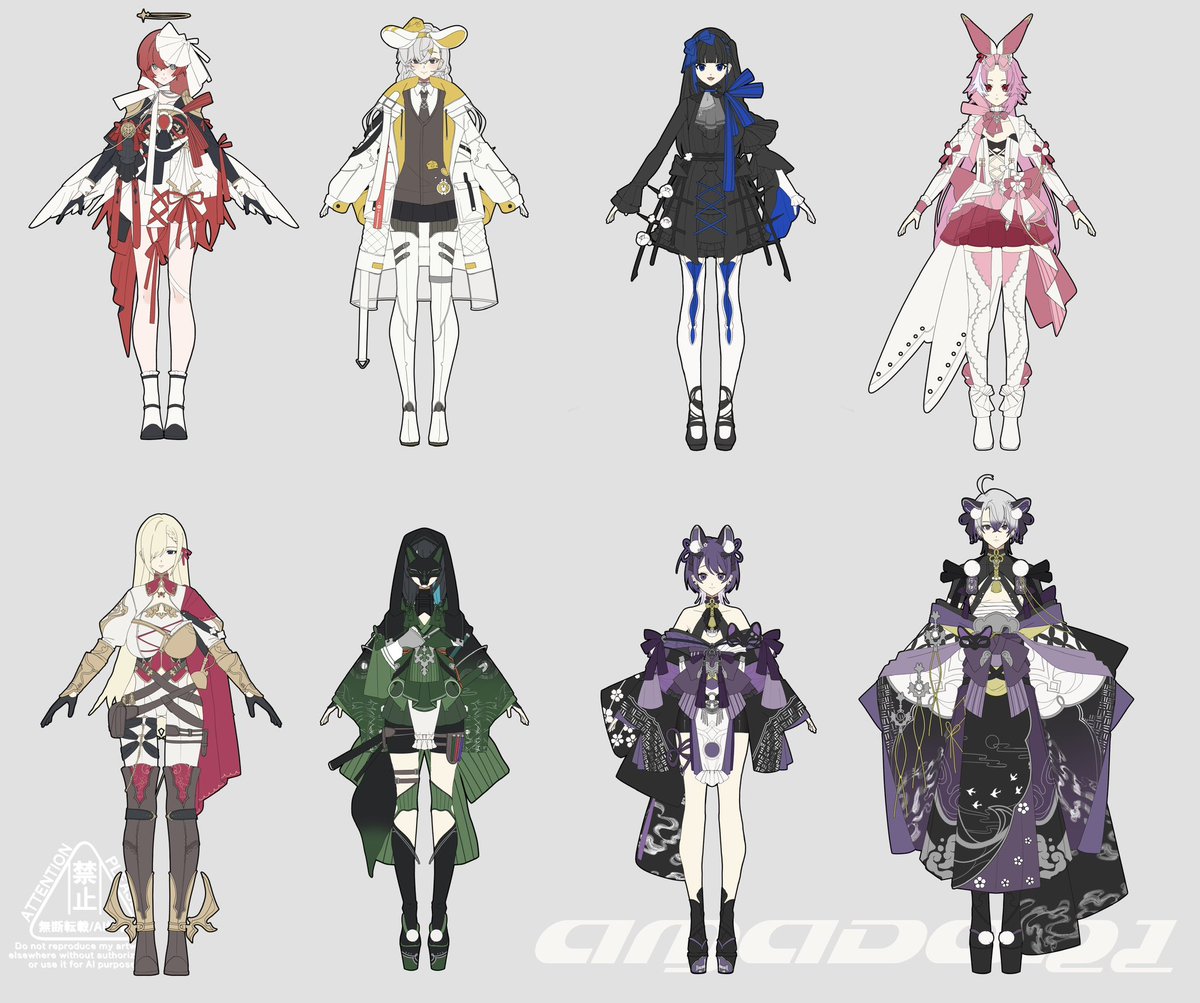 nt_rum's tweet photo. １週間毎日衣装デザインでした。たのしかった。 https://t.co/5W1qNiiF7s