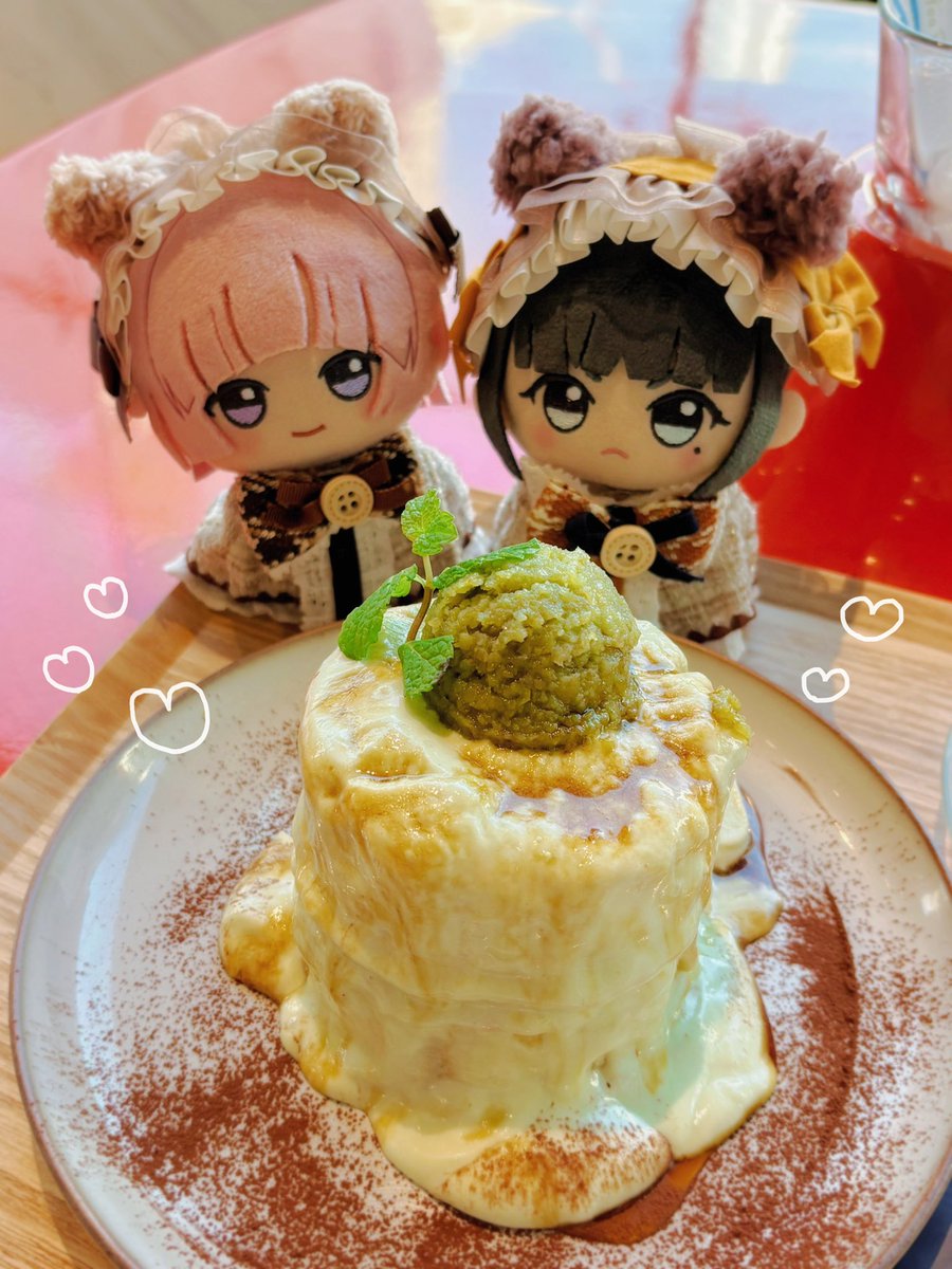 mao_summer_mer's tweet photo. 抹茶とずんだのパンケーキ🌿𓈒𓏸 https://t.co/L1EYoWZGXo