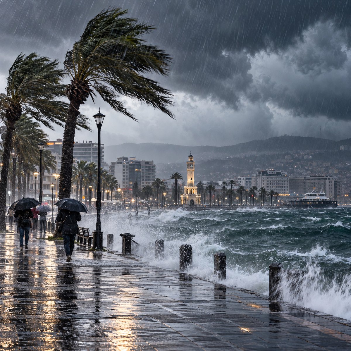 izmirgibiyiz's tweet photo. Meteoroloji İzmir için sarı kod verdi. Sağanak ve rüzgar bugün 24 ilçede etkili olacak. https://t.co/m7xPZPhuIP