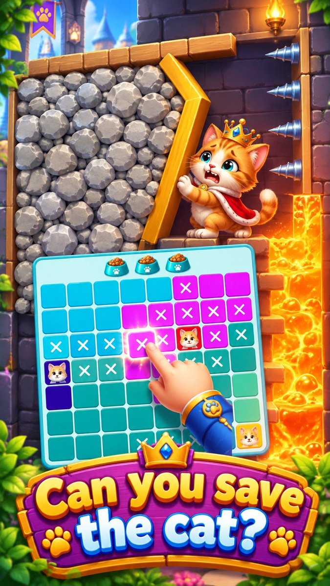 MerwanHellal's tweet photo. @IndieReachpro I just shipped my first mobile game as a solo dev 🐱🧩

MeawDoku: a cozy cat Sudoku. Sometimes a cat is in danger and you have to finish the grid before the timer ends to save it ⏰

Free on Android 👇
https://t.co/GfqGHpUY2E…
#indiedev #gamedev 

I'd really love honest feedback https://t.co/5JlJjD6Ir2