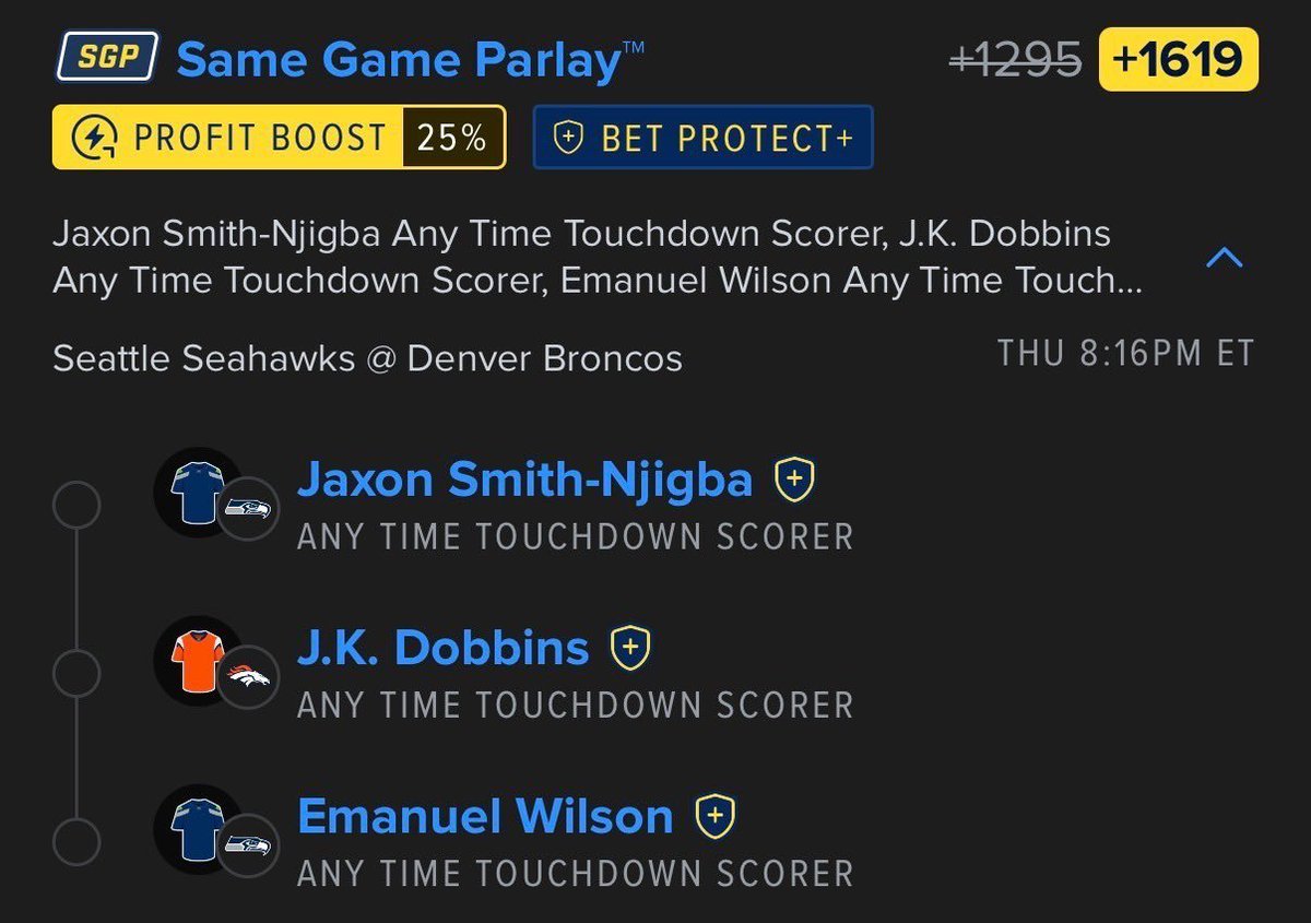 fratboywingard's tweet photo. π¨ππ TNF TOUCHDOWN HUNT IS ON β WHOβS FINDING THE END ZONE? π₯π°
π― Weβre targeting the pay dirt tonight! Whoβs ready to back their TD scorer picks and bring the primetime energy? π₯π
Lock in with @Playbook! π
#TNF #NFLPicks #TouchdownScorers https://t.co/3LXzg5YYJ9