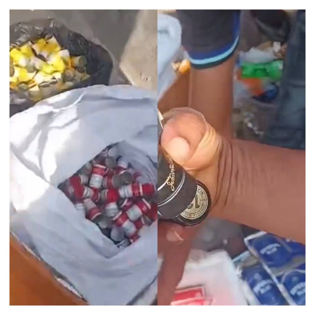 instablog9ja's tweet photo. NAFDAC Seizes Counterfeit Alc%holic Packaging Materials Worth Over ₦200 Million In Aba, Abia State

The National Agency for Food and Dr¥g Administration and Control (NAFDAC) has seized counterfeit packaging materials worth over ₦200 million and sealed five shops at Old Court Road Market in Aba, Abia State, over suspected production and supply of packaging materials for f@ke alc%h%lic beverages and other products.

The operation, conducted by NAFDAC’s Investigation and Enforcement Directorate following credible intelligence, uncovered counterfeit labels, corks and packaging materials bearing brands including Jameson, Glenfiddich, Four Cousins, Lord’s Dry Gin, Imperial Blue, Goya Oil, Chelsea, Squadron and Seaman’s Aromatic Schnapps.

A NAFDAC official described the discovery as alarming, saying some materials were so sophisticated that even original brand owners might struggle to distinguish them from genuine products.
The official also alleged that packaging materials for sachet alc%h%l, which has been banned, were still being produced and concealed in the market.

NAFDAC said its operatives encountered threats and resistance from traders during the raid, making the evacuation of the materials challenging.

The owners of the five shops were absent, and the premises were placed on hold to prevent interference with materials remaining inside.

The agency said the Market Union Chairman pledged to help secure the premises and ensure the shop owners were identified and presented to NAFDAC.