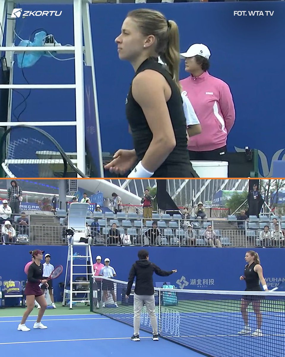z_kortu's tweet photo. Powodzenia, Maja! 💪

📸 WTA TV | #WuhanOpen | #zkortu https://t.co/mbOx5Kw6qM