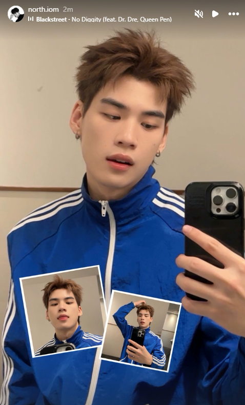 kimwaiistory's tweet photo. เฮ้ววววว นอร์ทกับผมทรงใหม่อ่ะ อยู่ไม่ไหวๆๆๆ หล่อมากกก หล่อเกินไป วาสนาน้องแก้มกลมคนนั้นมาก กิ๊ดดดดดด https://t.co/EJZ6lt0laE