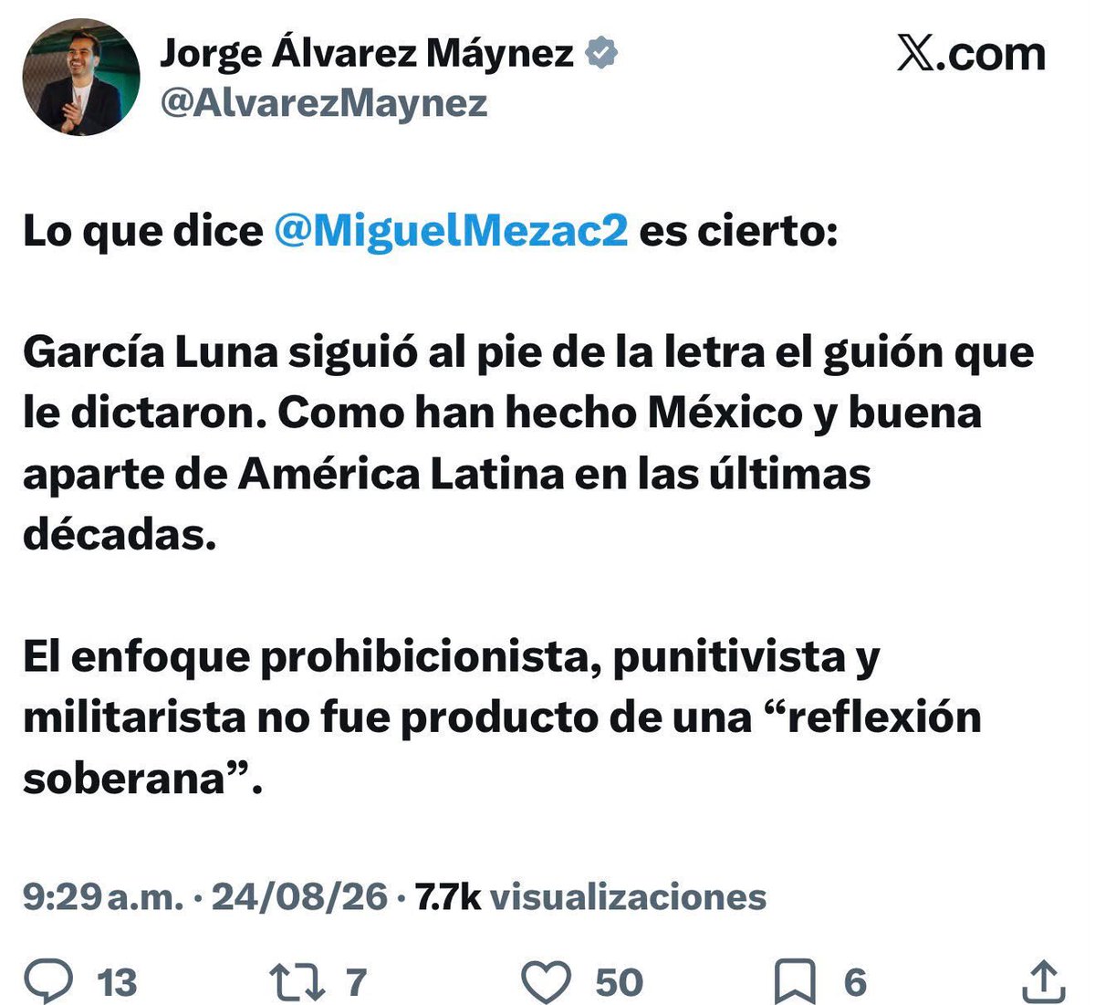 politeiaMX26's tweet photo. @jockravez @AlvarezMaynez @Claudiashein @AlvarezMaynez  estaría feliz de que exoneren a su amigo García Luna. https://t.co/pkWF2L4AIL