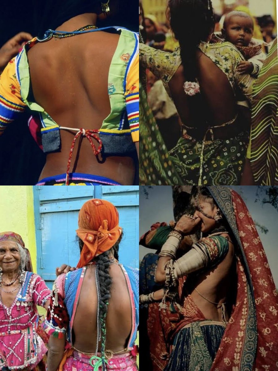 AparnaSanj's tweet photo. Let's finish the debate once for all -
Women wearing backless or not wearing blouse was never sexulised in sanatan before Mughals n British. Because of hot weather, in many parts of India it was normal practice n is still conciderd normal throughout the year. https://t.co/qavWLvCXQA