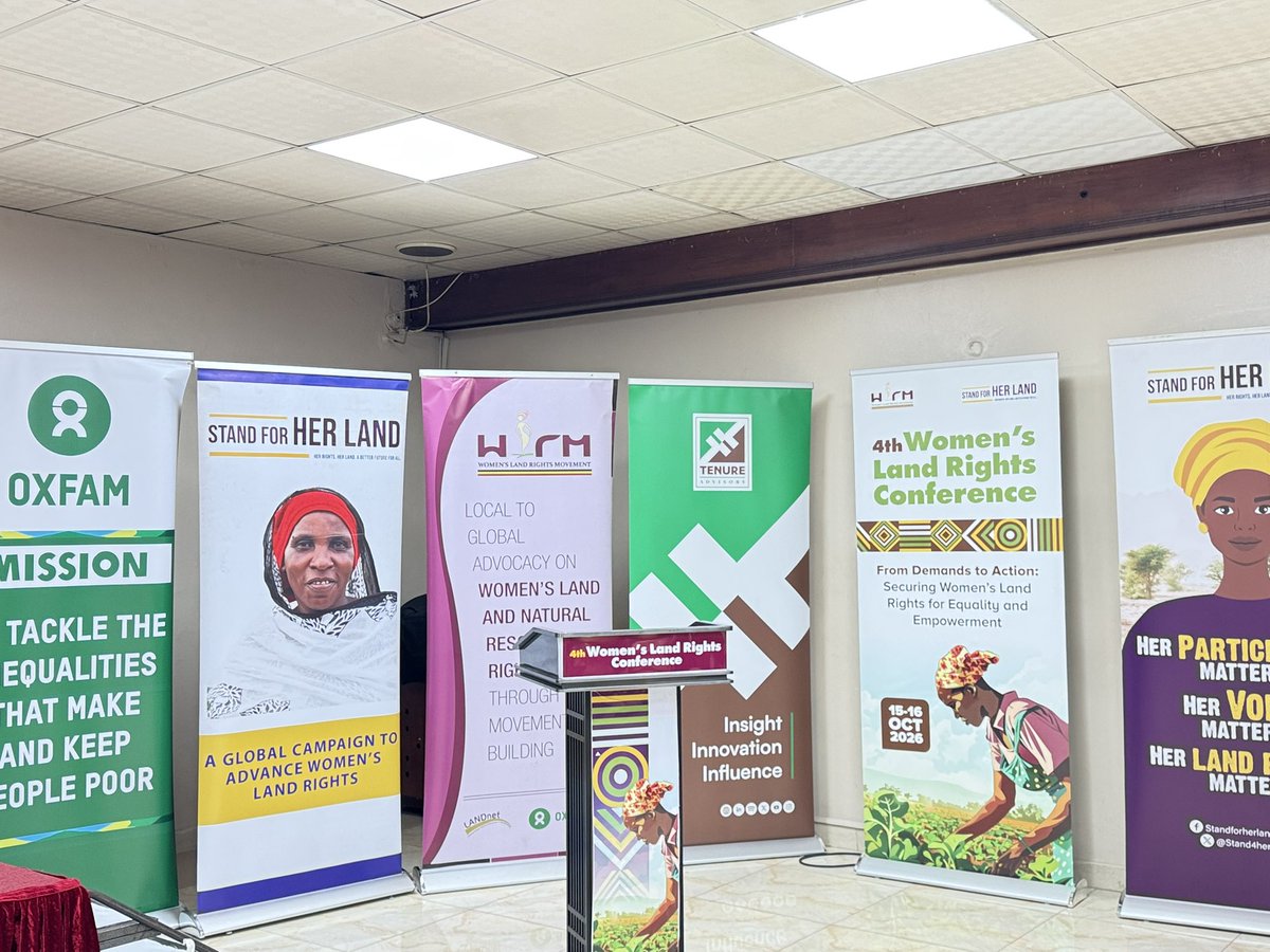 UCOBAC_'s tweet photo. 📢 The 4th Women’s Land Rights Conference is underway in Kampala!

From demands to action, stakeholders are convening to advance women’s access to, ownership and control of land.

@UCOBAC_ as Uganda’s #StandForHerLand coordinator remains committed to securing women’s land rights. https://t.co/zf4UtZM282