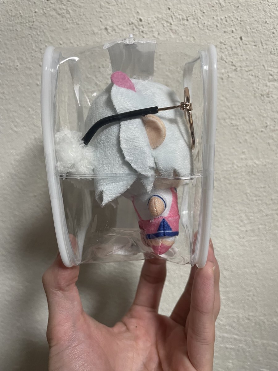 dokkanomusi64's tweet photo. 最近見られてるこの動画の解説ですがセリアのクリアポーチ（100円）を使ってます。うちのシロヱぬいは眼鏡をしてるので丁度いいぐらいですがないと結構スペースがあります
なのでイーパスやカードコネクト系を動画のようにすると支えになって結構安定しますヨ〜
#ボンガぬいぬい部 https://t.co/ojoNFqra0g
