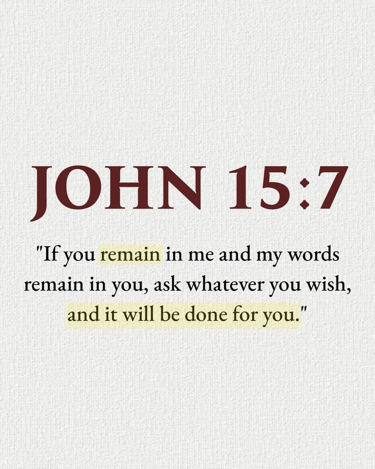 Purity64874075's tweet photo. John 15:7 https://t.co/jrCY5bqfhG