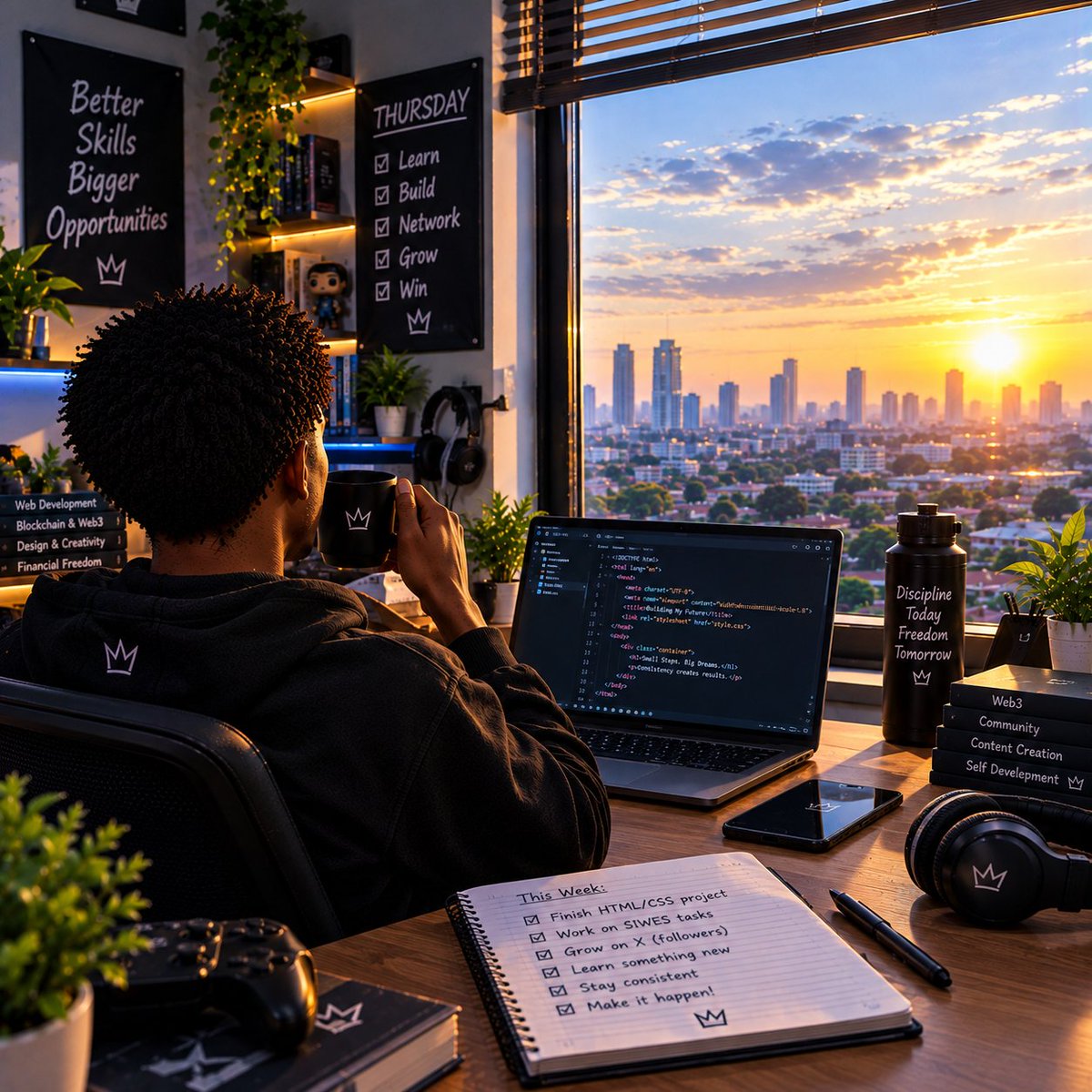 DavidsonAm1572's tweet photo. Good morning ☀️

Happy Thursday! Another day to learn, grow, and get closer to your goals.

Don't underestimate the power of showing up every day. Small efforts, repeated consistently, lead to real progress.

Keep going. You're building something worthwhile. 🚀💯 https://t.co/UvPBZr3MBN