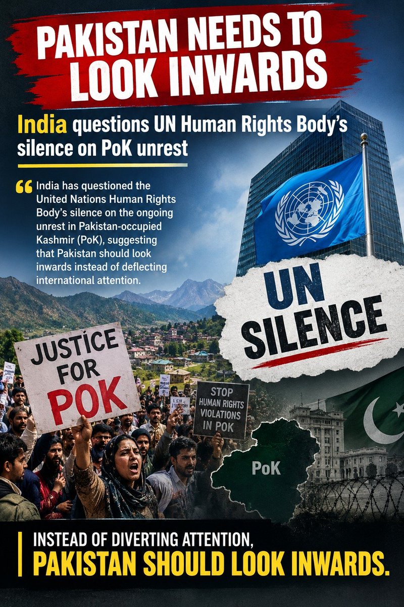 timeswebit's tweet photo. If human rights are universal, why are concerns over PoK still awaiting clear answers? India’s UNGA intervention highlights allegations of killings, internet shutdowns, and detentions. The world must demand transparency and accountability.
#PoK #UNGA81 #HumanRights #OHCHR https://t.co/6epWpQJsAR