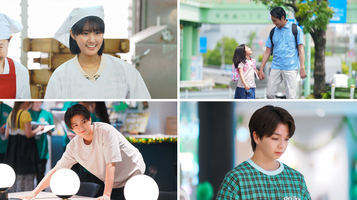 abctv_drama's tweet photo. 第𝟯話 𝟭𝟬/𝟭𝟴(日) よる𝟭𝟬時𝟭𝟱分
#もうパパ 😠

＼ 第𝟯話あらすじ🍙 ／

パパ(#堤真一)が安静にしている間、
タラ飯作りに大奮闘する紀子(#原菜乃華)💧

陽日(#岩瀬洋志)とは
三度目の正直でようやくデートへ…💓💨

そんな矢先、俊也(#塩﨑太智)からSOSが…?!📱🥲
俊也の涙の理由とは___
