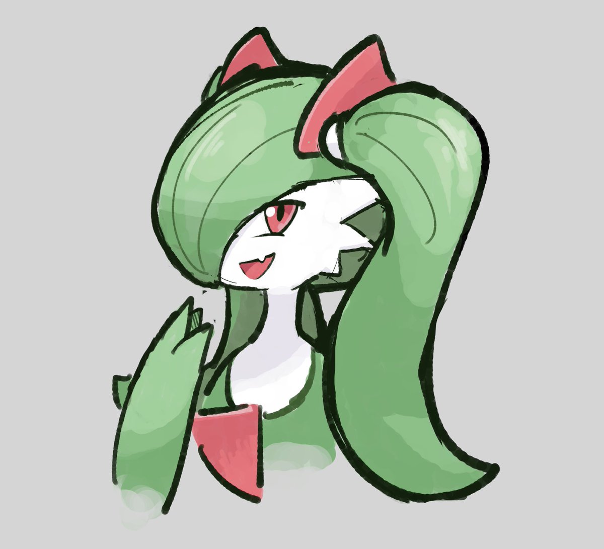 Emorio357's tweet photo. A Gardevoir doodle I did a while ago https://t.co/avZb4Fp4ct