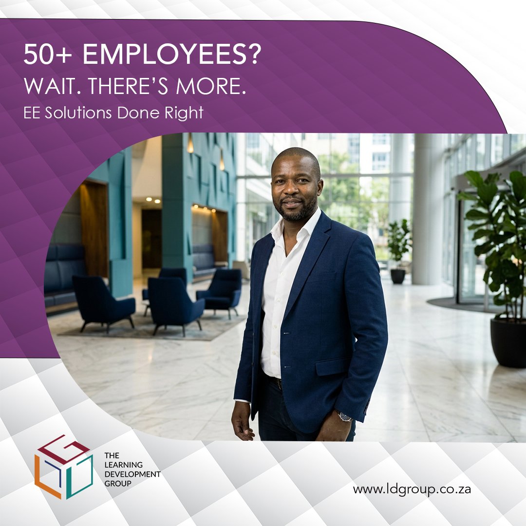 TheLearningDev1's tweet photo. Your Employment Equity obligations depend on headcount, turnover and designated employer status. Not sure where you stand? Ask Siyaya Consulting. https://t.co/HeSEo9xQhi #EmploymentEquity #Compliance #LabourLaw
#WorkforceTransformation #HRLeadership https://t.co/Xov0HNtOkC