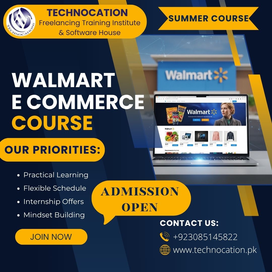 TechnocationSo's tweet photo. 🛒 Join Technocation’s Walmart E-commerce Course! Learn product research, listing optimization, store management, and online selling strategies to grow your e-commerce skills.

📞 +92 308 514 5822
🌐 https://t.co/PK7scEeR4M

#Walmart #WalmartEcommerce #EcommerceCourse https://t.co/ZbFZHowoXO