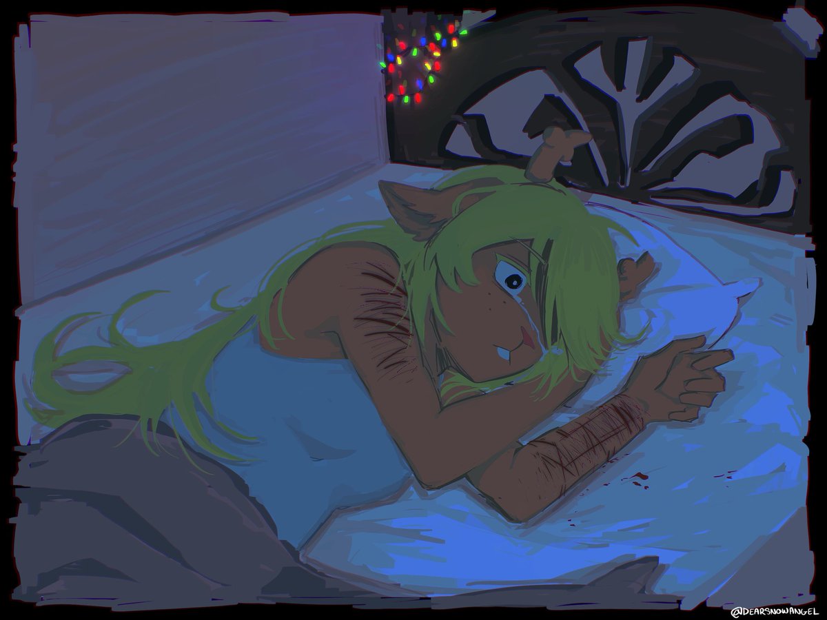 DearSnowAngel's tweet photo. TW. you’ll feel better in the morning
#deltarune #noelleholiday https://t.co/K93hOXiVVU