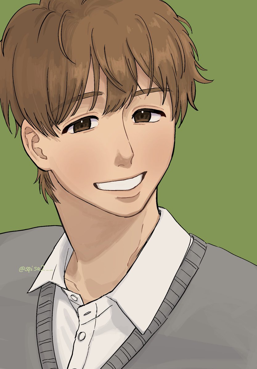 sqisa2__'s tweet photo. みどり☘️
 #イラスト  #oc  #創作男子 https://t.co/ezOce5DJ5p