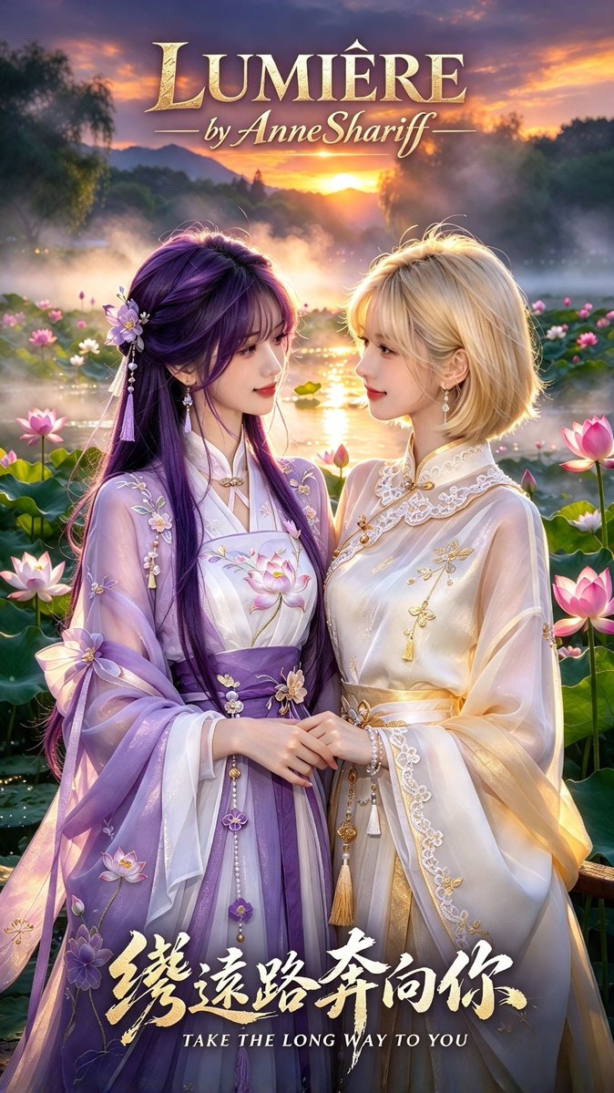 AnneShariff2's tweet photo. LUMIÈRE - TAKE THE LONG WAY TO YOU/繞遠路奔向你💜💙💜💙

Same lyrics with 2 different sound and language. https://t.co/c1f269L4Gb