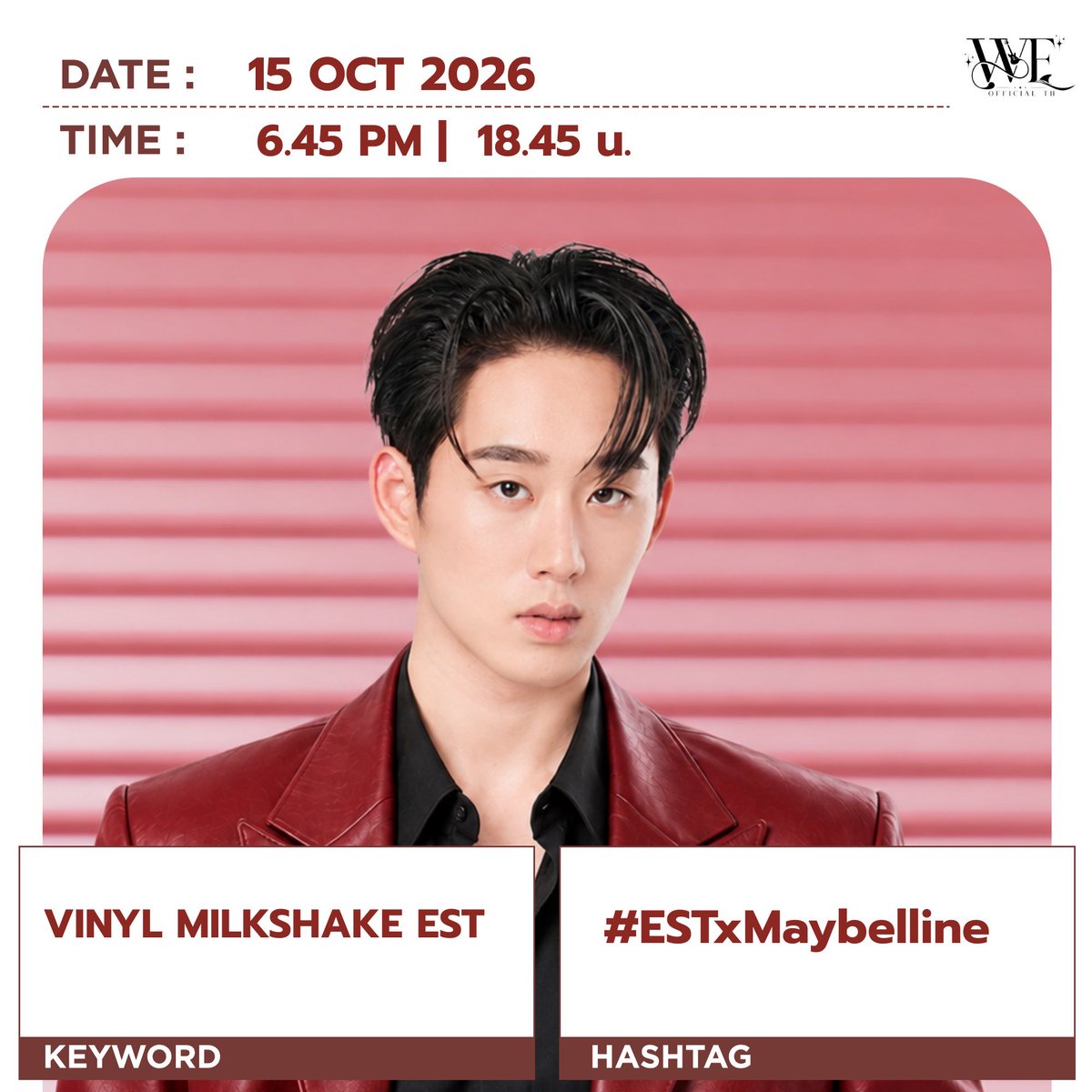 willyearnest's tweet photo. Est live with Maybelline today, which means we might get silly est again !! 🥺🎀

VINYL MILKSHAKE EST
#ESTxMaybelline https://t.co/855Gx1T3Kn