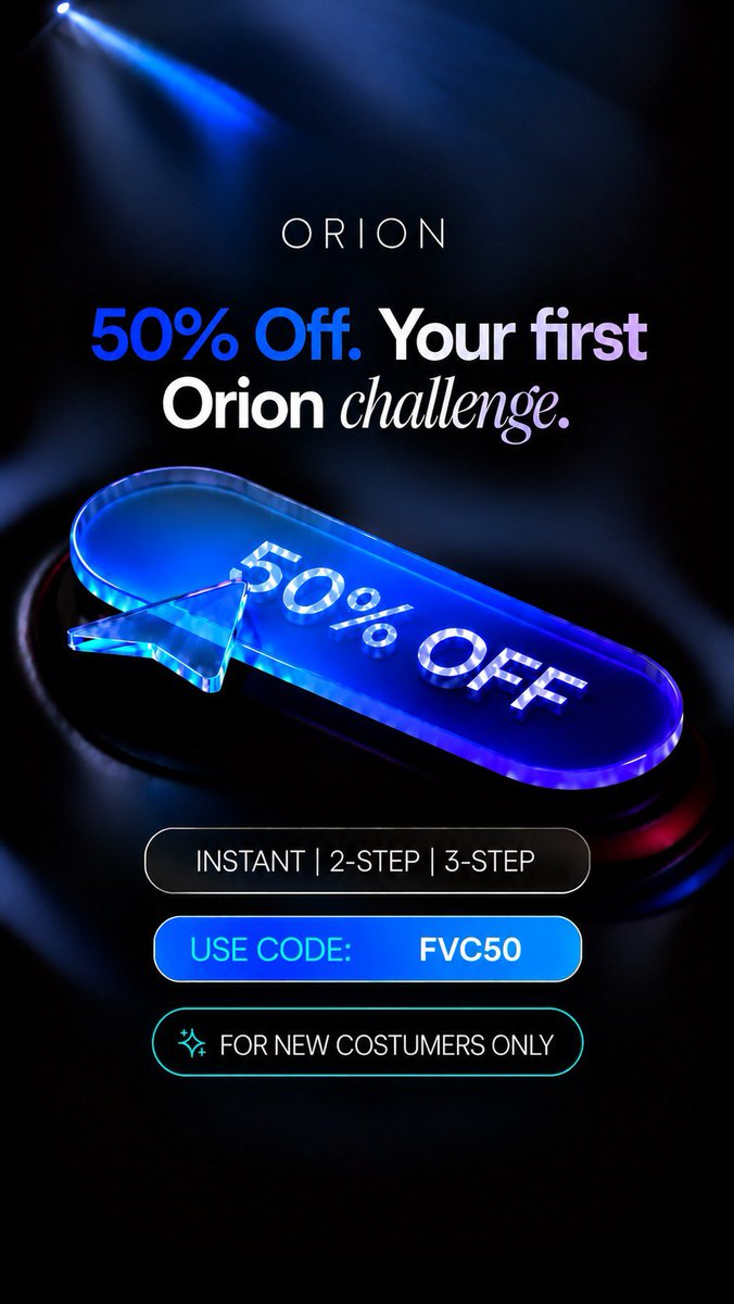 larpFlex's tweet photo. 🎁 5X10K @Orionfundedcom Giveaway

How to enter:👇

• Follow Us @larpFlex @OrionAffiliates &amp;
@Orionfundedcom

• Like &amp; repost
• Comment Why You Deserve 
• Join Discord : https://t.co/HmUxc0jgUX
 
Submit proofs in Discord🔥
Winner Soon https://t.co/xIq5xySXNX
